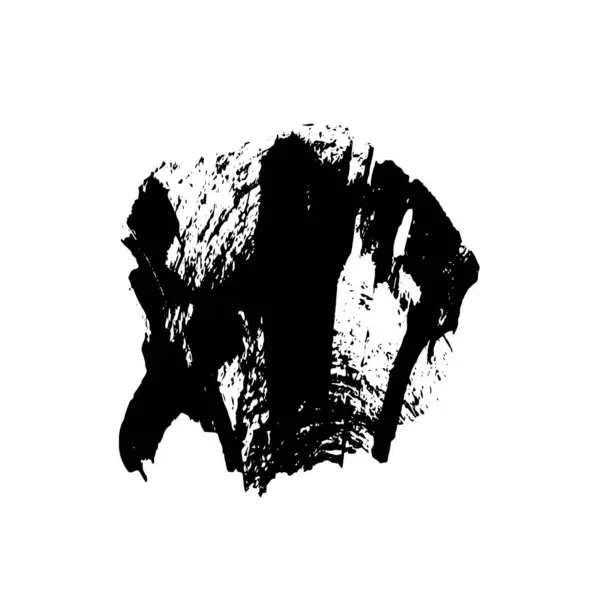 Jednoduchá Ilustrace Grunge Inkoust Stříkající Mrtvice Černá Bílá — Stockový vektor