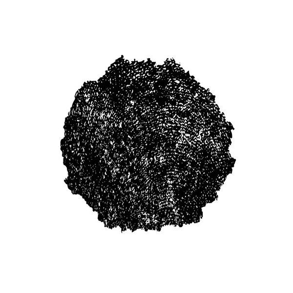 Schwarz Weiß Abstrakter Grunge Spot Isoliert Auf Weißem Hintergrund — Stockvektor
