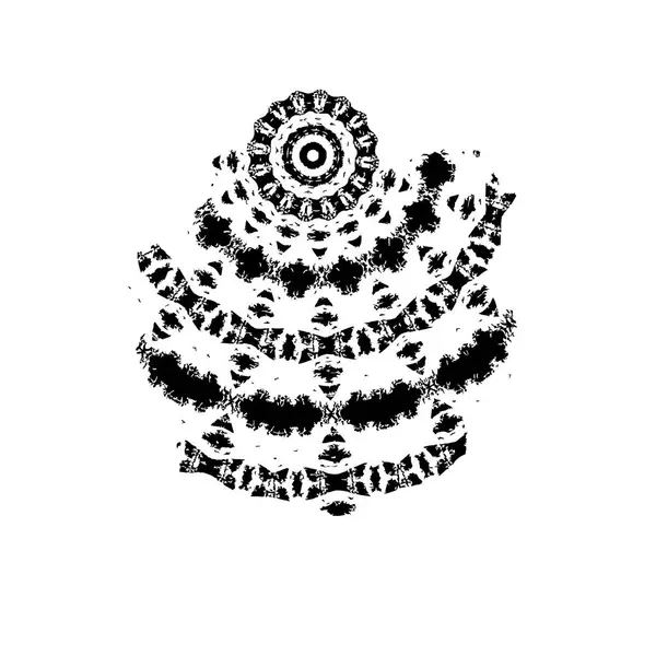 Beyaz arka planda soyut siyah nokta. vektör illüstrasyonu