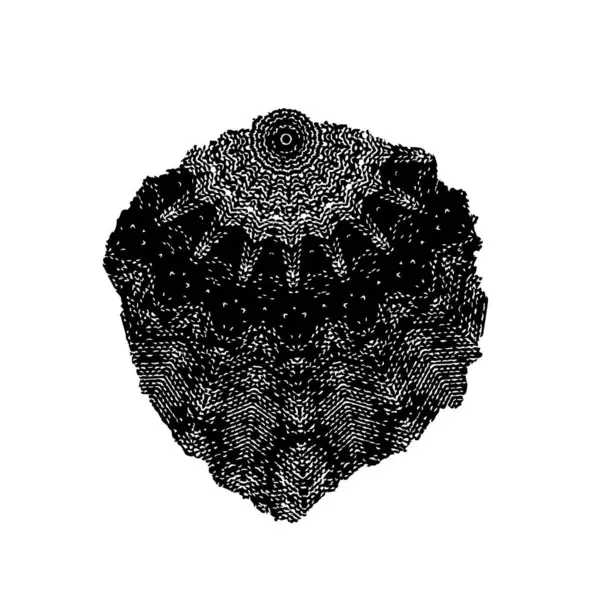 Beyaz arka planda soyut siyah nokta. vektör illüstrasyonu