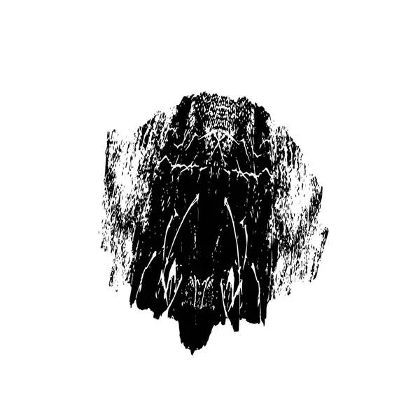 Beyaz arka planda soyut siyah nokta. vektör illüstrasyonu