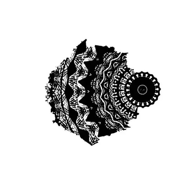 Grunge Paint Black White Textured Background — Stock Vector