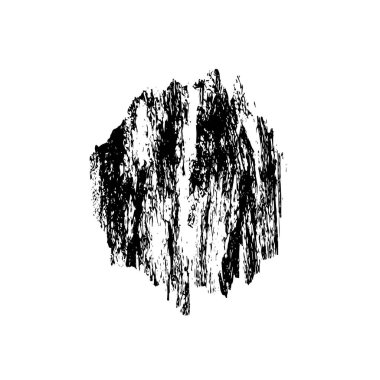 Siyah mürekkep fırça darbeleri.