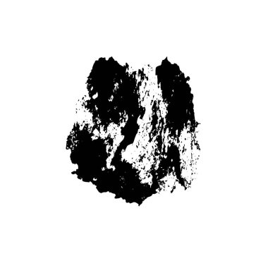 vektör siyah ve beyaz mürekkep fırçası darbesi.