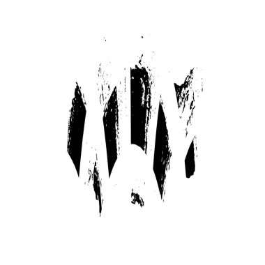 creative black brush stroke on white background 