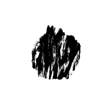 siyah fırça darbesi ve doku. grunge soyut el - boyanmış elementler.