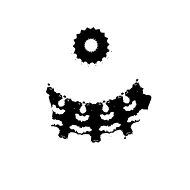 creative black brush stroke on white background 