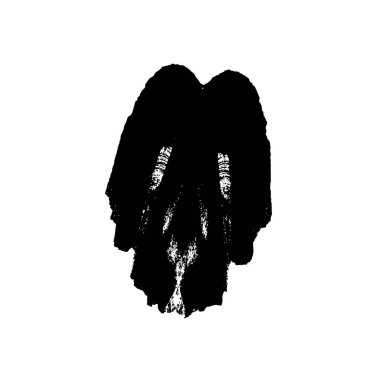 creative black brush stroke on white background 