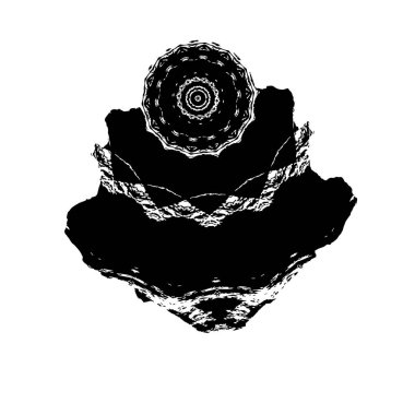 creative black brush stroke on white background 