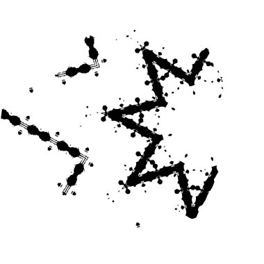 creative black brush stroke on white background 