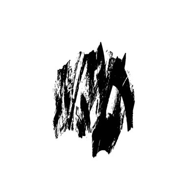 grunge noktası, beyaz arkaplanda soyut tasarım ögesi, vektör illüstrasyonu