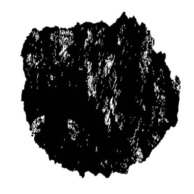 Siyah mürekkep lekesi beyaz arkaplanda izole edildi