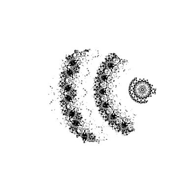 Soyut grunge desen arkaplanı. siyah ve beyaz tonlar.