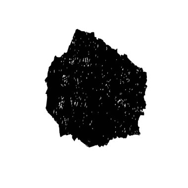 Beyaz arkaplanda siyah grunge mürekkep fırçası darbeleri. 