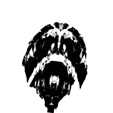 Grunge fırça darbesi, vektör çizim