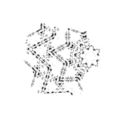 Grunge fırça darbesi, vektör çizim
