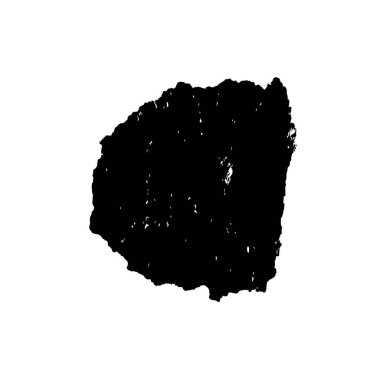 Beyaz arkaplanda siyah grunge mürekkep fırçası darbeleri. 