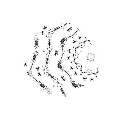Beyaz arka planda soyut siyah nokta. vektör illüstrasyonu