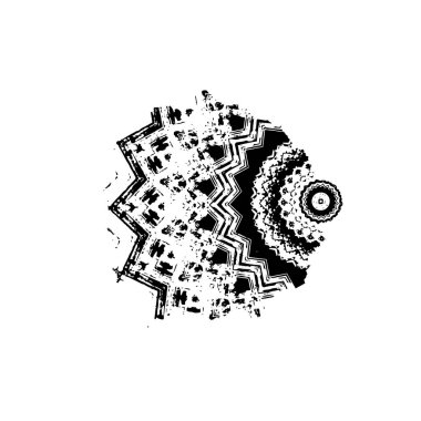 Beyaz arka planda soyut siyah nokta. vektör illüstrasyonu