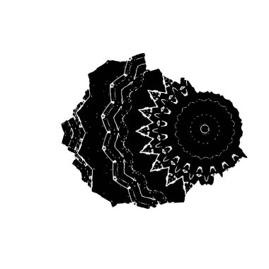 Beyaz arka planda soyut siyah nokta. vektör illüstrasyonu