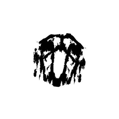 Siyah mürekkep sıçraması. grunge vektör mürekkep çizimi