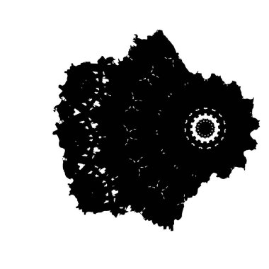 Siyah mürekkep sıçraması. grunge vektör mürekkep çizimi