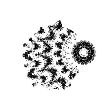 Siyah mürekkep sıçraması. grunge vektör mürekkep çizimi