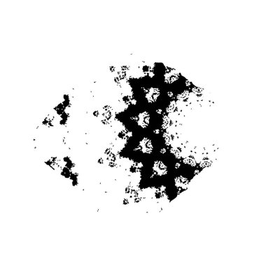 Siyah mürekkep sıçraması. grunge vektör mürekkep çizimi