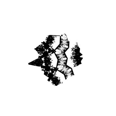 Siyah mürekkep sıçraması. grunge vektör mürekkep çizimi