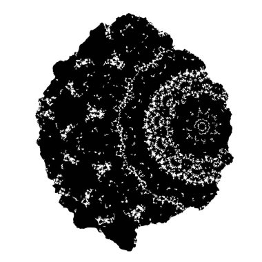 Siyah mürekkep sıçraması. grunge vektör mürekkep çizimi