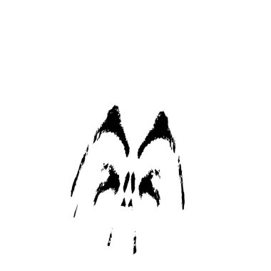 Siyah mürekkep sıçraması. grunge vektör mürekkep çizimi