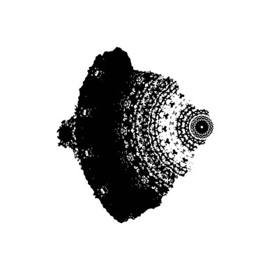 Siyah mürekkep sıçraması. grunge vektör mürekkep çizimi