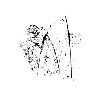 Siyah mürekkep sıçraması. grunge vektör mürekkep çizimi