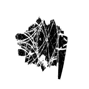 soyut mürekkep fırçası vuruş vektörü