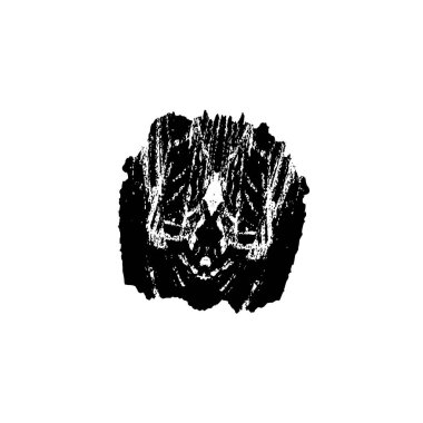 soyut mürekkep fırçası vuruş vektörü