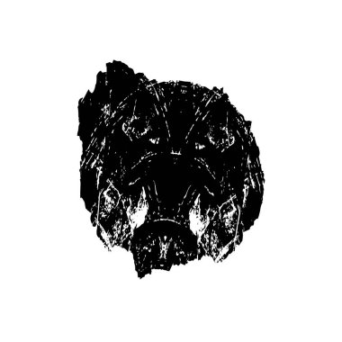 soyut mürekkep fırçası vuruş vektörü