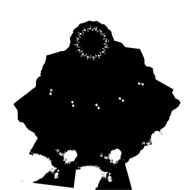 soyut mürekkep fırçası vuruş vektörü