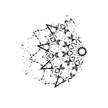 soyut mürekkep fırçası vuruş vektörü