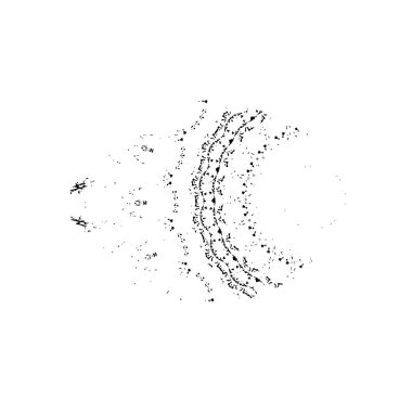 soyut mürekkep fırçası vuruş vektörü