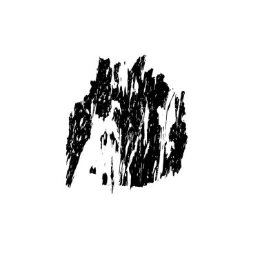 Soyut mürekkep fırçası darbesi. Beyaz boya arkaplanı üzerindeki moda etkisi