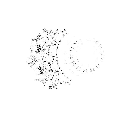 Beyaz arka planda soyut siyah nokta. vektör illüstrasyonu