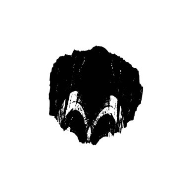 Beyaz arka planda soyut siyah nokta. vektör illüstrasyonu