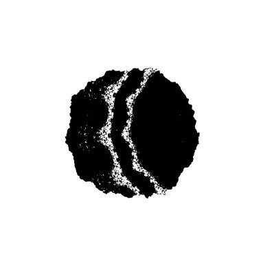 Beyaz arka planda soyut siyah nokta. vektör illüstrasyonu