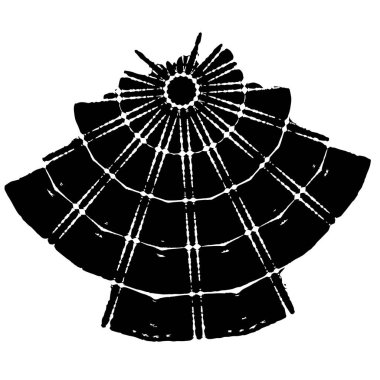 Beyaz arka planda soyut siyah nokta. vektör illüstrasyonu