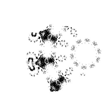 Beyaz arka planda soyut siyah nokta. vektör illüstrasyonu