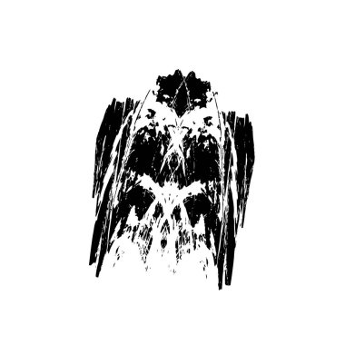 siyah desen, grunge arkaplan ya da soyut tasarım, yarım ton vektör illüstrasyon sıkıntısı