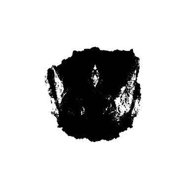 Beyaz arka planda siyah mürekkep fırça sıyrık