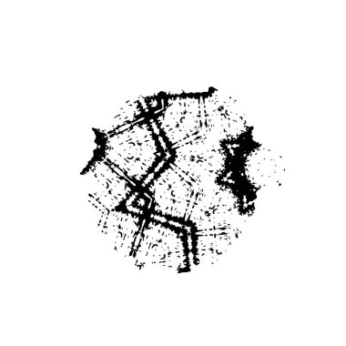 Beyaz arka planda siyah mürekkep fırça sıyrık