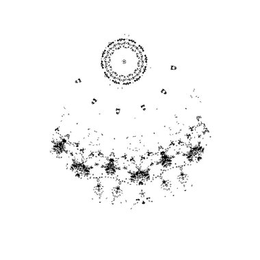 Beyaz arka planda siyah mürekkep fırça sıyrık
