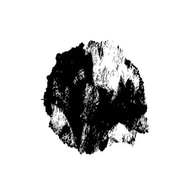 Beyaz arka planda siyah mürekkep fırça sıyrık